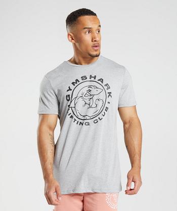 T Shirts Gymshark Legacy Hombre Gris Claro | CO 3407FDN